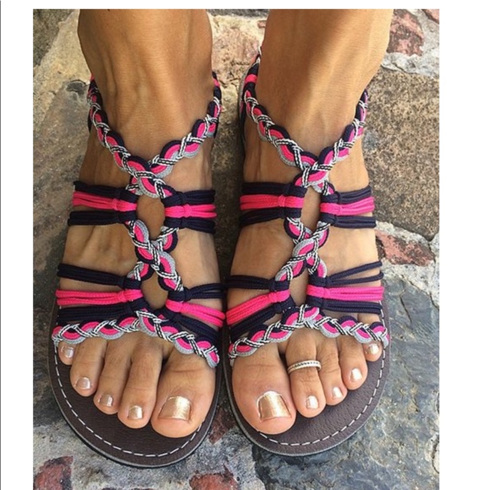 Bubble gum Cleopatra sandal